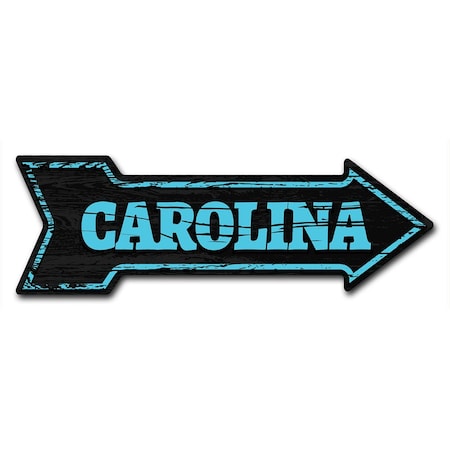 Signmission Carolina Arrow Decal Funny Home Decor 18in Wide D-A-999923